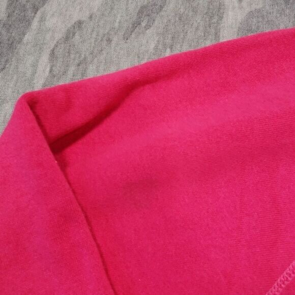 Vintage Tultex Sweatshirt Womens Large Pink Not Fat‎ Fluffly Bunny Print USA - Picture 10 of 13